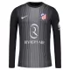 Maillot De Foot Gardien Atlético Madrid 25/26 Manches Longues Noir