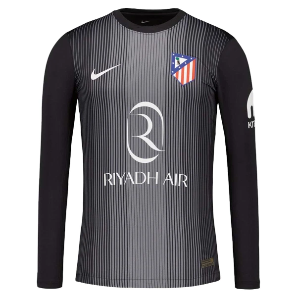 Maillot De Foot Gardien Atlético Madrid Jan Oblak 13 25/26 Manches Longues Noir