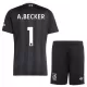 Kit De Football Gardien Liverpool Alisson Becker 1 Enfant 25/26 Noir