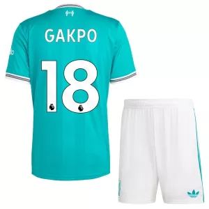 Kit De Football Liverpool Cody Gakpo 18 Enfant Third 25/26 Kit De Football Liverpool Cody Gakpo 18 Enfant Third 25/26