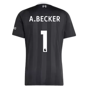 Maillot De Foot Gardien Liverpool Alisson Becker 1 25/26 Noir Maillot De Foot Gardien Liverpool Alisson Becker 1 25/26 Noir