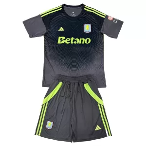 Kit De Football Gardien Aston Villa Enfant 25/26 Noir