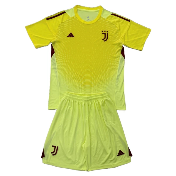 Kit De Football Gardien Juventus Enfant 25/26 Jaune Kit De Football Gardien Juventus Enfant 25/26 Jaune