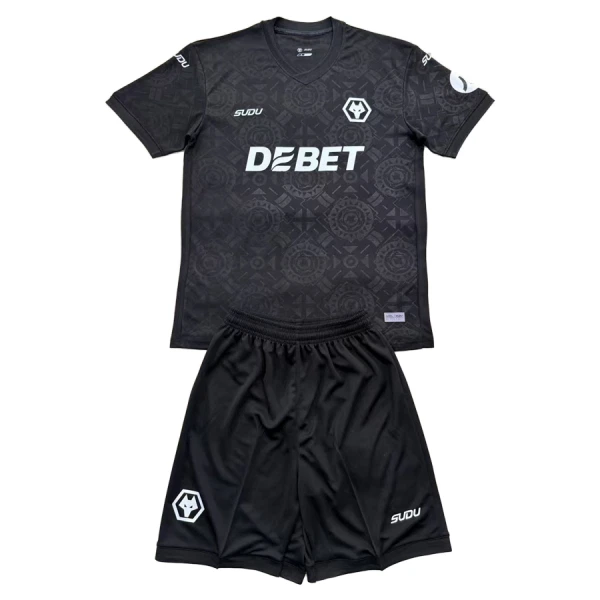 Kit De Football Gardien Wolverhampton Wanderers Enfant 25/26 Noir