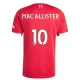 Maillot De Foot Liverpool Alexis Mac Allister 10 Domicile 25/26 Maillot De Foot Liverpool Alexis Mac Allister 10 Domicile 25/26