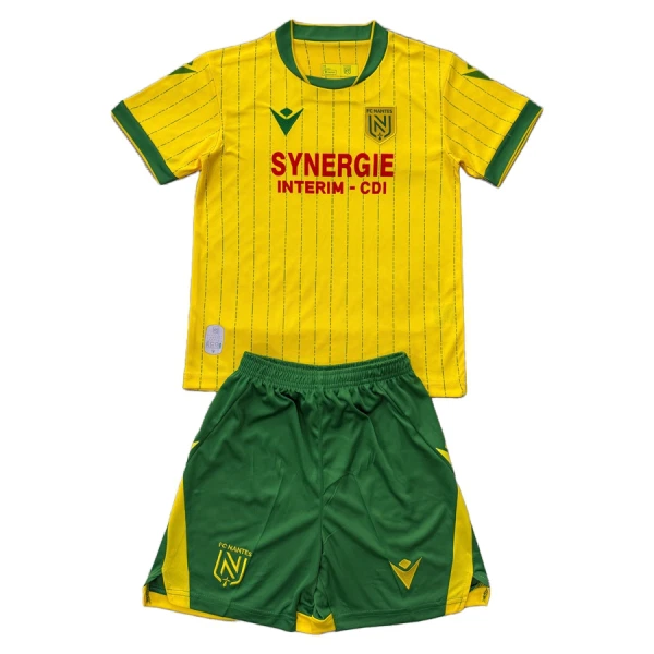 Kit De Football FC Nantes Enfant Domicile 25/26 Kit De Football FC Nantes Enfant Domicile 25/26