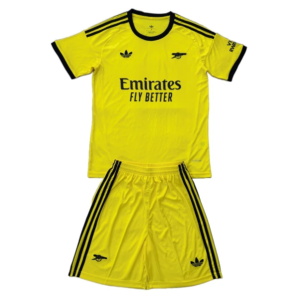Kit De Football Gardien Arsenal Enfant 25/26 Jaune Kit De Football Gardien Arsenal Enfant 25/26 Jaune