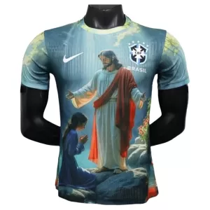 Maillot De Foot Brésil x Christ 2025 - Spécial