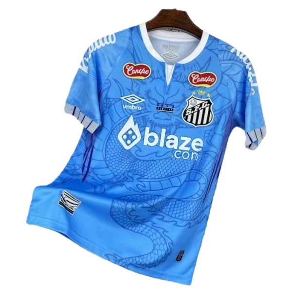 Maillot De Foot Santos FC 25/26 Dragon Bleu Maillot De Foot Santos FC 25/26 Dragon Bleu