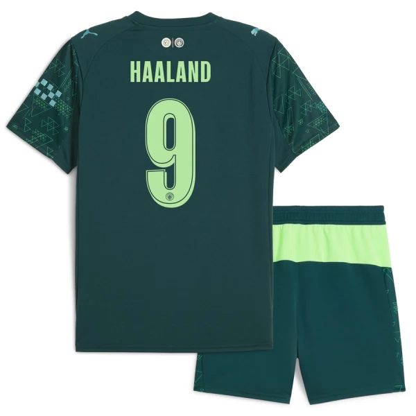 Kit De Football Manchester City Erling Haaland 9 Enfant Fourth EA Sport 25/26 Kit De Football Manchester City Erling Haaland 9 Enfant Fourth EA Sport 25/26