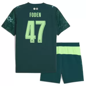 Kit De Football Manchester City Phil Foden 47 Enfant Fourth EA Sport 25/26