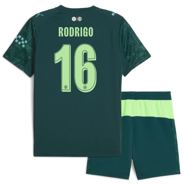Kit De Football Manchester City Rodrigo Hernández 16 Enfant Fourth EA Sport 25/26 Kit De Football Manchester City Rodrigo Hernández 16 Enfant Fourth EA Sport 25/26