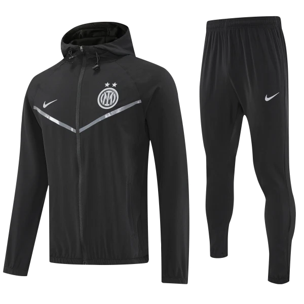 Inter Milan Vestes d'entraînement à capuche 25/26 Noir