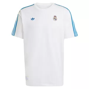 Maillot De Foot Real Madrid Terrace Icons 25/26 Blanc Maillot De Foot Real Madrid Terrace Icons 25/26 Blanc