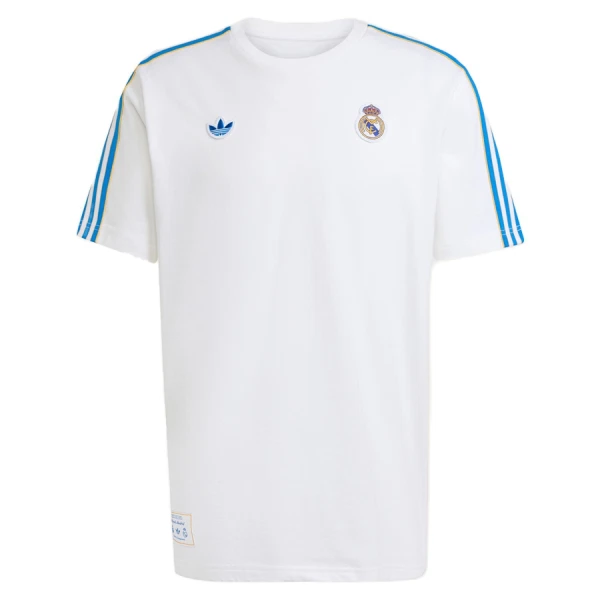 Maillot De Foot Real Madrid Terrace Icons 25/26 Blanc Maillot De Foot Real Madrid Terrace Icons 25/26 Blanc
