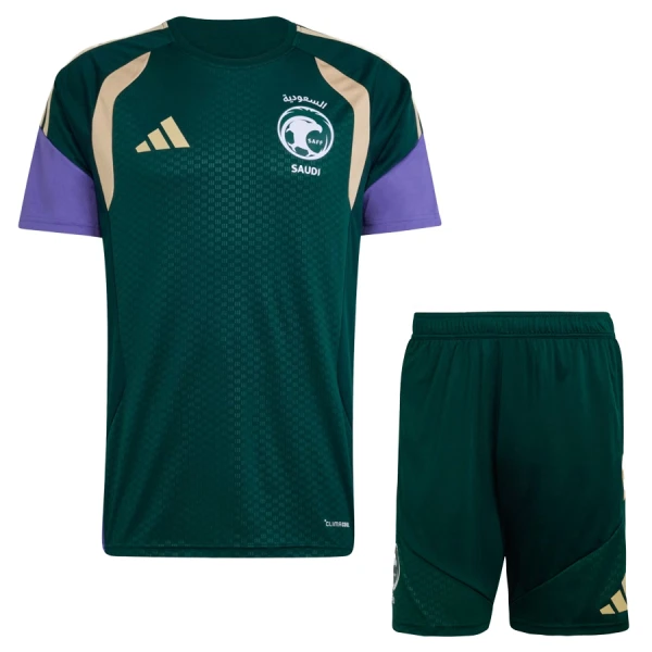 Arabie Saoudite Enfant Maillots d'entraînement Coupe du Monde 2026 Vert