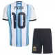 Kit De Football Argentine Lionel Messi 10 Enfant Domicile Coupe du Monde 2026
