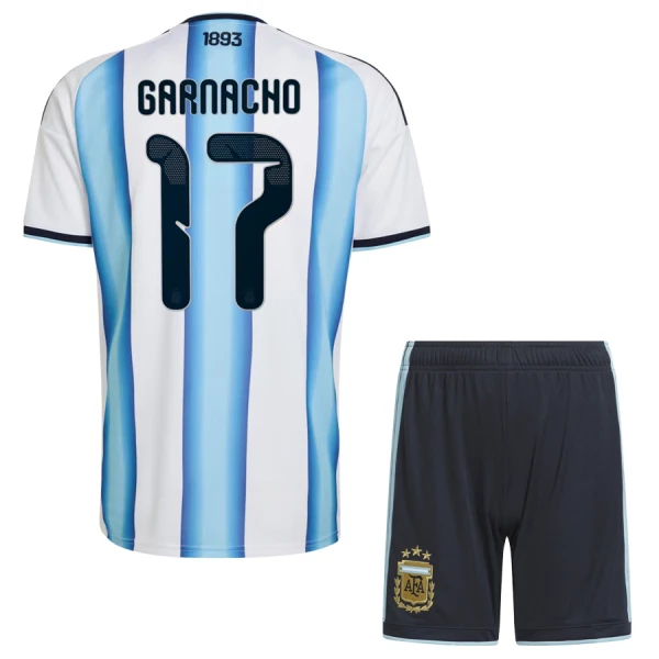 Kit De Football Argentine Garnacho 17 Enfant Domicile Coupe du Monde 2026