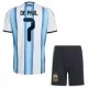 Kit De Football Argentine Rodrigo de Paul 7 Enfant Domicile Coupe du Monde 2026