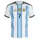 Kit De Football Argentine Rodrigo de Paul 7 Enfant Domicile Coupe du Monde 2026