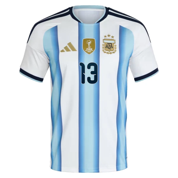Maillot De Foot Argentine Cristian Romero 13 Domicile Coupe du Monde 2026