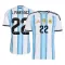 Maillot De Foot Argentine Lautaro Martínez 22 Domicile Coupe du Monde 2026
