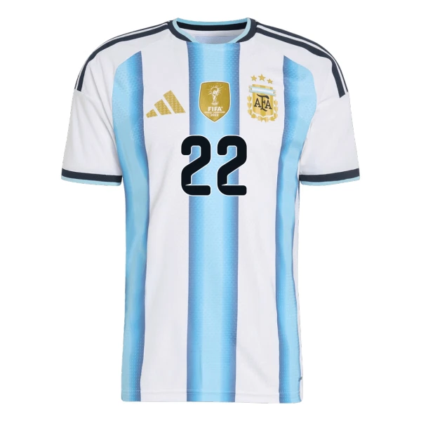 Maillot De Foot Argentine Lautaro Martínez 22 Domicile Coupe du Monde 2026