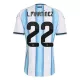 Maillot De Foot Argentine Lautaro Martínez 22 Domicile Coupe du Monde 2026