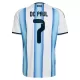 Maillot De Foot Argentine Rodrigo de Paul 7 Domicile Coupe du Monde 2026