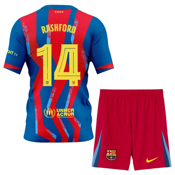Kit De Football FC Barcelone Marcus Rashford 14 Enfant Fourth 25/26