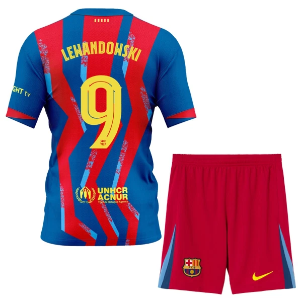 Kit De Football FC Barcelone Robert Lewandowski 9 Enfant Fourth 25/26