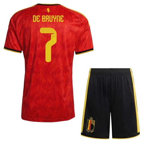 Kit De Football Belgique Kevin De Bruyne 7 Enfant Domicile Coupe du Monde 2026
