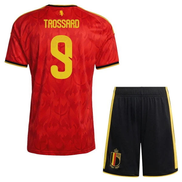 Kit De Football Belgique Trossard 9 Enfant Domicile Coupe du Monde 2026
