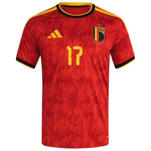 Maillot De Foot Belgique De Ketelaere 17 Domicile Coupe du Monde 2026