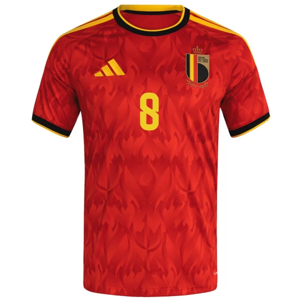 Maillot De Foot Belgique Tielemans 8 Domicile Coupe du Monde 2026