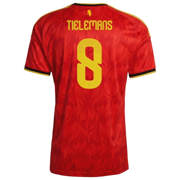 Maillot De Foot Belgique Tielemans 8 Domicile Coupe du Monde 2026