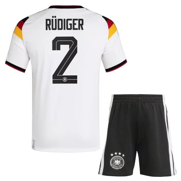 Kit De Football Allemagne Antonio Rudiger 2 Enfant Domicile Coupe du Monde 2026