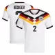 Maillot De Foot Allemagne Antonio Rudiger 2 Domicile Coupe du Monde 2026
