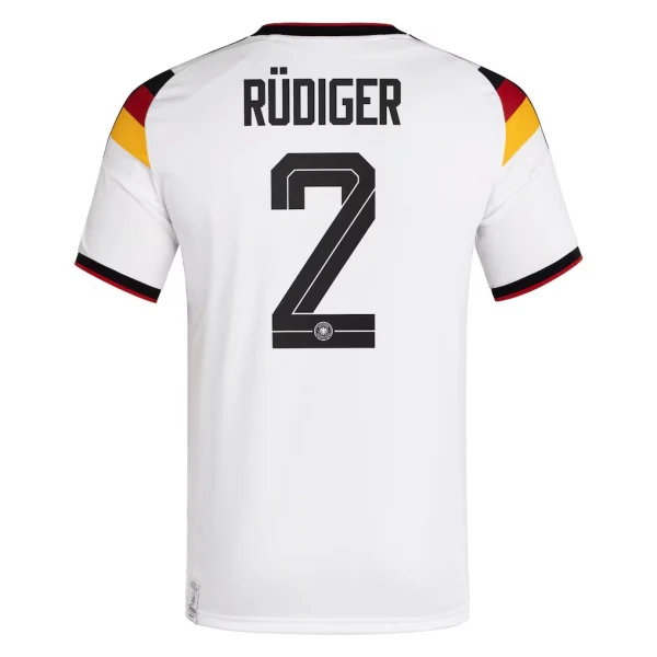 Maillot De Foot Allemagne Antonio Rudiger 2 Domicile Coupe du Monde 2026