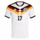 Maillot De Foot Allemagne Florian Wirtz 17 Domicile Coupe du Monde 2026