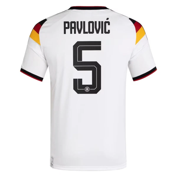 Maillot De Foot Allemagne Pavlovic 5 Domicile Coupe du Monde 2026