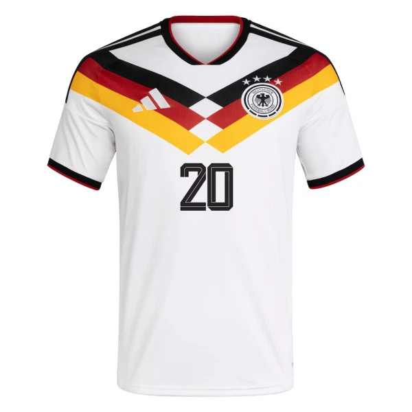 Maillot De Foot Allemagne Serge Gnabry 20 Domicile Coupe du Monde 2026