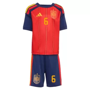 Kit De Football Espagne Merino 6 Enfant Domicile Coupe du Monde 2026