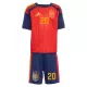 Kit De Football Espagne Pedri 20 Enfant Domicile Coupe du Monde 2026