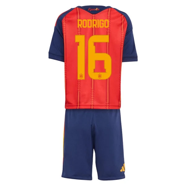 Kit De Football Espagne Rodrigo Hernández 16 Enfant Domicile Coupe du Monde 2026 Kit De Football Espagne Rodrigo Hernández 16 Enfant Domicile Coupe du Monde 2026