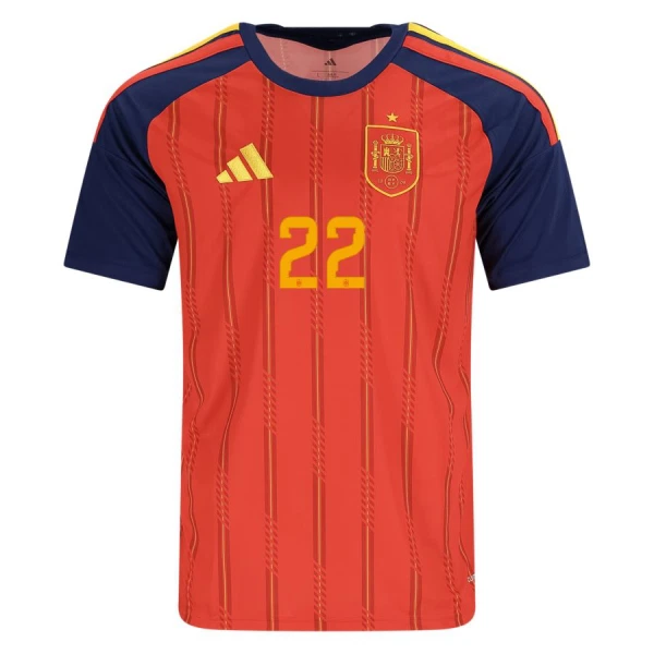 Maillot De Foot Espagne Cucurella 22 Domicile Coupe du Monde 2026