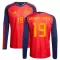 Maillot De Foot Espagne Lamine Yamal 19 Domicile Coupe du Monde 2026 Manches Longues