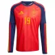 Maillot De Foot Espagne Lamine Yamal 19 Domicile Coupe du Monde 2026 Manches Longues