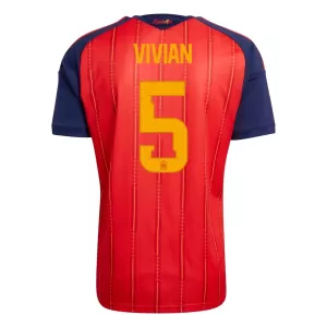 Maillot De Foot Espagne Vivian 5 Domicile Coupe du Monde 2026