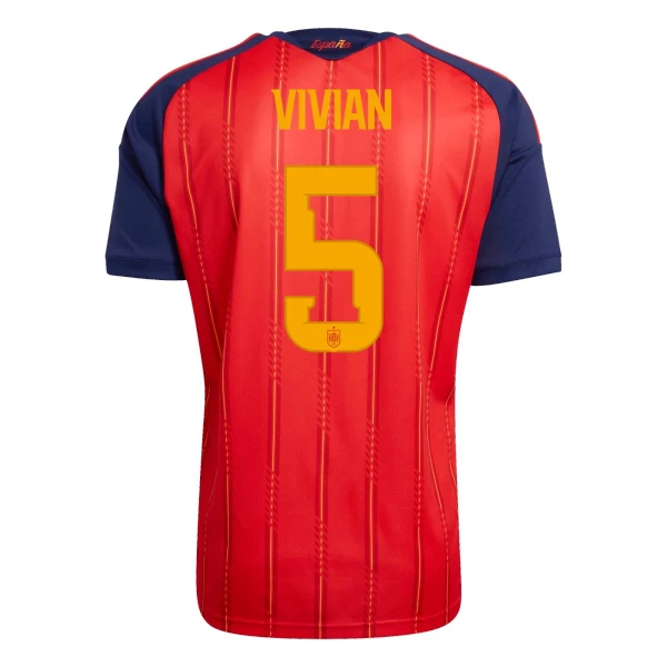 Maillot De Foot Espagne Vivian 5 Domicile Coupe du Monde 2026